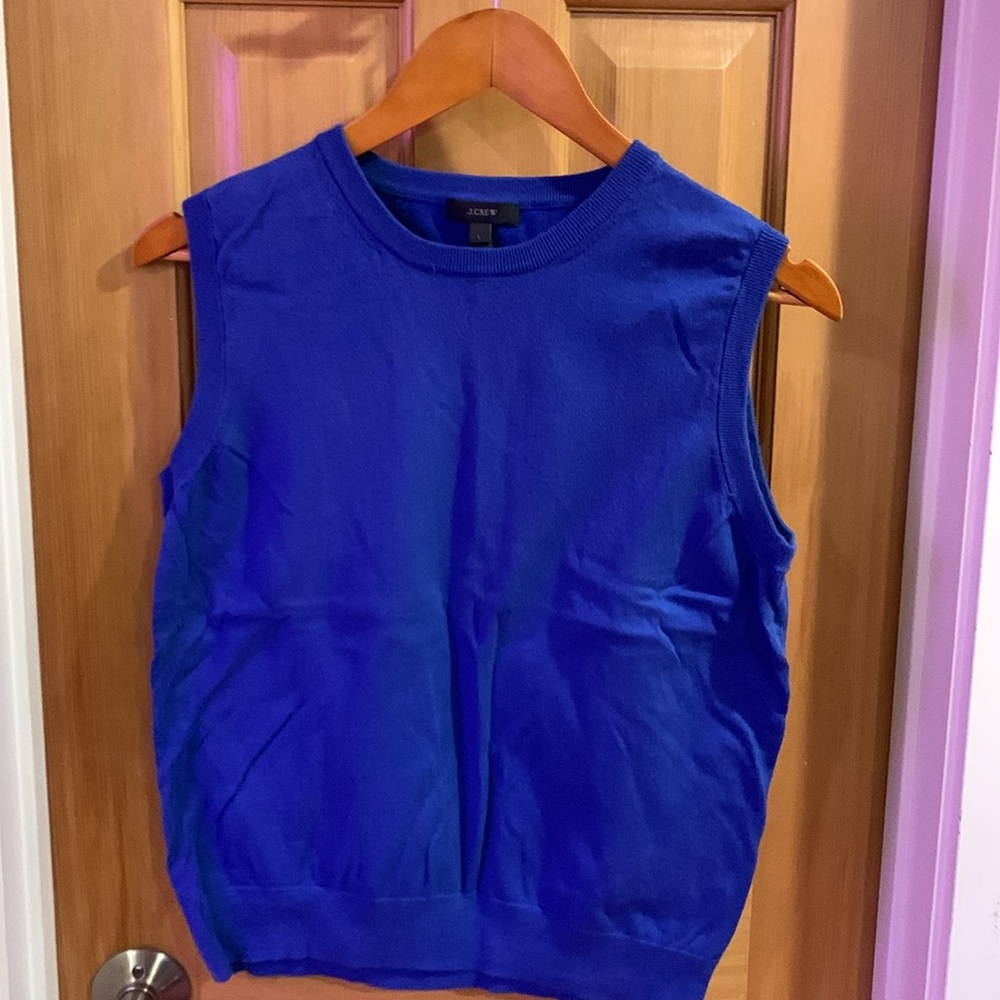J Crew Cotton Sweater Tank S L